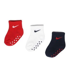 NIB NIKE 3-PACK NO SLIP ANKLE SOCKS
